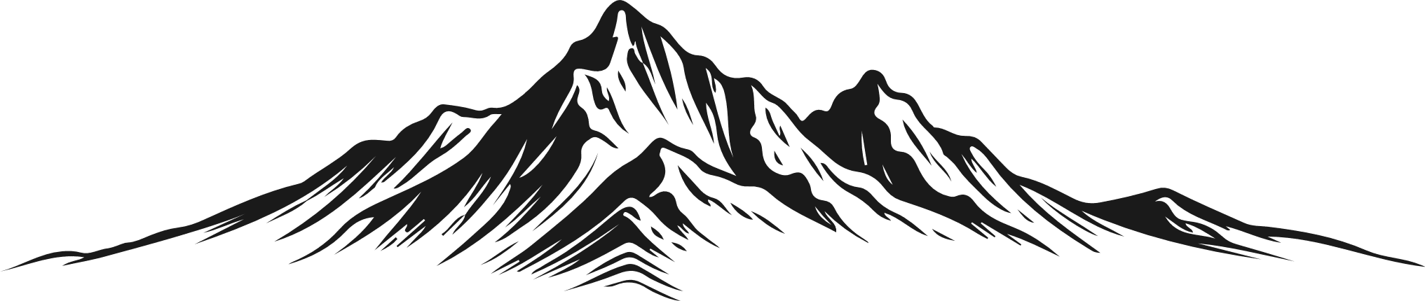 Mountains Range Free SVG File for Members – Mountain Landscape clipart image