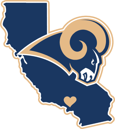 Los Angeles Rams Map Free SVG File for Members – Rams Football Mascot SVG