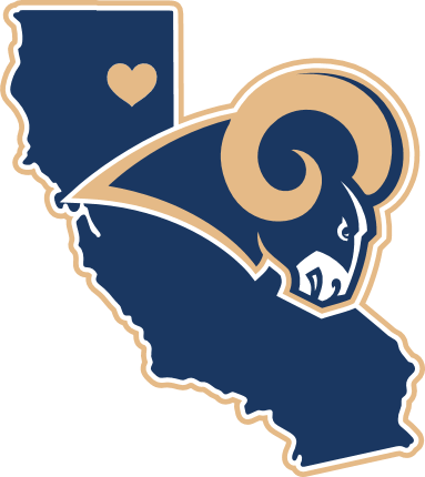 Los Angeles Rams Map Free SVG File for Members – Rams Football Mascot SVG