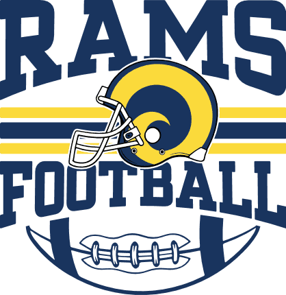 Rams Football Free SVG File for Members – football fan tshirt design