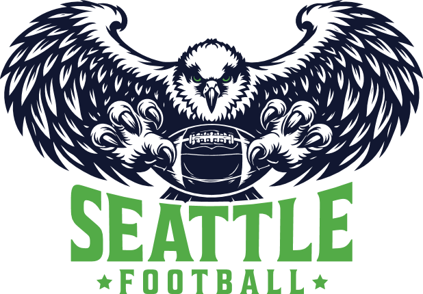 Seattle Football Free SVG File for Members – American football team mascot tshirt design