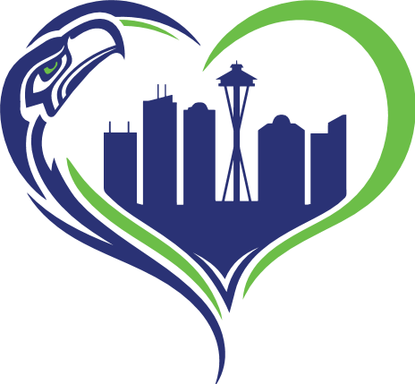 Seattle Seahawks Mascot Heart Free SVG File for Members – American football clipart
