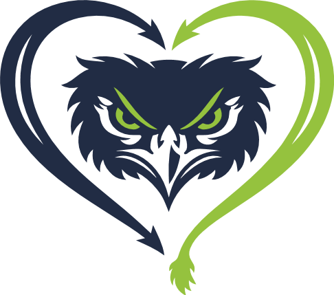 Seattle Seahawks Blitz Mascot Heart Free SVG File for Members – football clipart