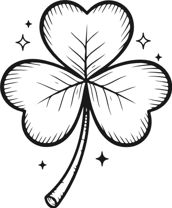 Shamrock Leaf Free SVG File – St. Patrick’s Day clipart image