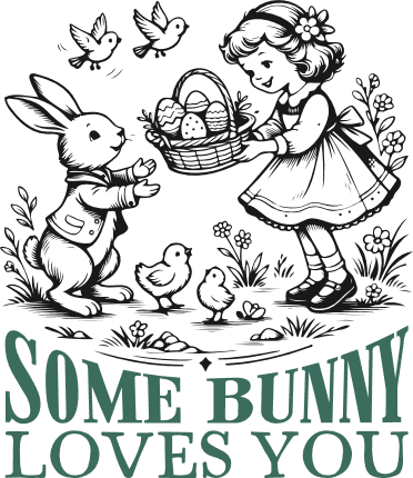Some Bunny Loves You Free SVG File for Members – Easter quote