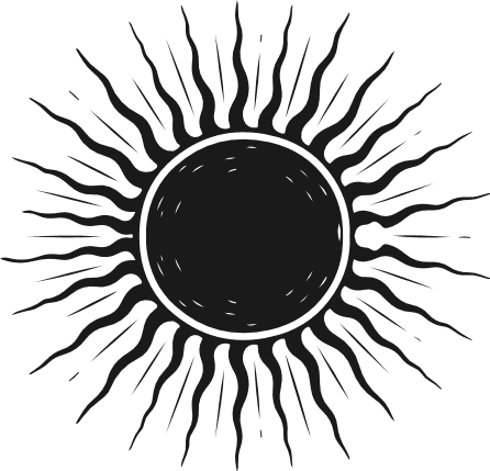 Sun rays silhouette Free SVG File for Members – sunburst clipart image