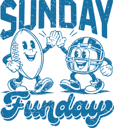 Sunday Funday Free SVG File for Members – Football tshirt design