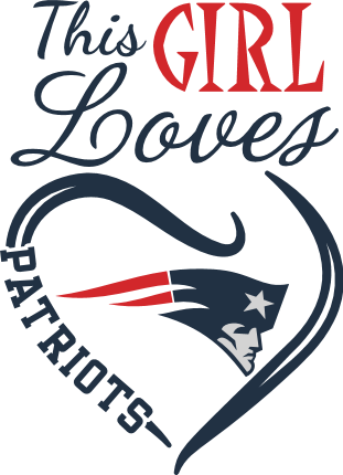 This Girl Loves Patriots Free SVG File for Members – Football Patriots fan tshirt design