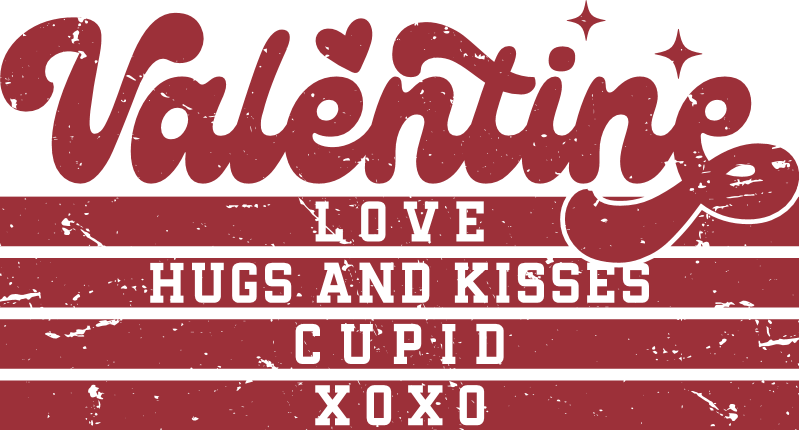 Valentine, love, hugs and kisses, cupid, xoxo Free SVG File for Members – Valentine’s day