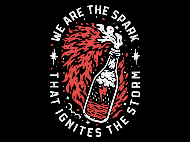 We Are the Spark That Ignites the Storm Free SVG File for Members – Motivational Quote