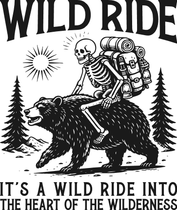Wild Ride Into The Heart Of The Wilderness Free SVG File for Members – outdoor, adventure design