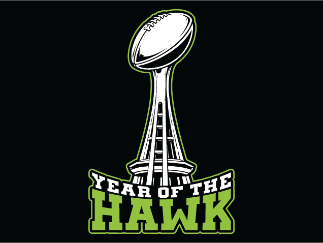 Year of the Hawk Free SVG File for Members – football fan tshirt design