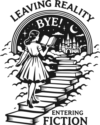 Leaving Reality, Bye, Entering Fiction Free SVG File for Members – Book Lover Quote