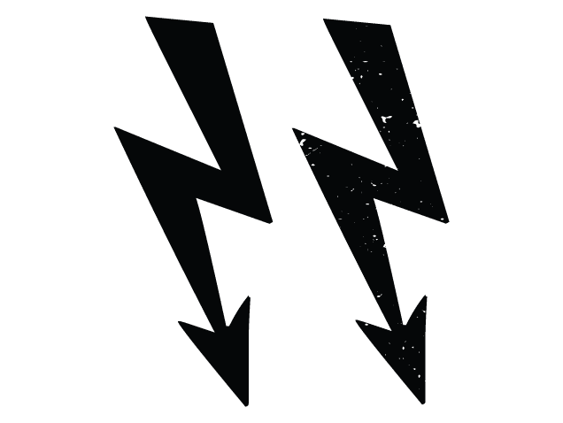 Thunderbolt Silhouette Free SVG File – Lightning Flash clipart image