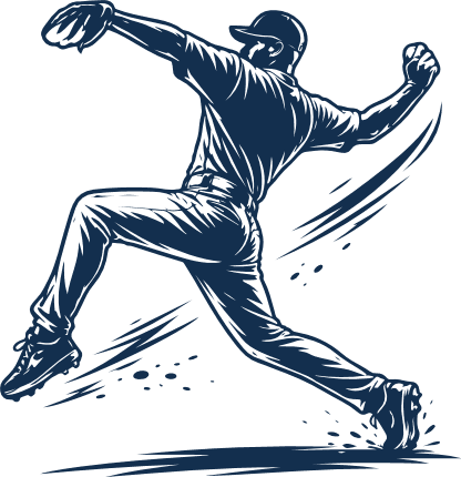 Baseball pitcher throwing a ball Free SVG File for Members – Baseball player clipart