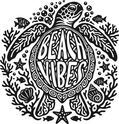 Beach Vibes Free SVG File for Members – summer vacay tshirt design