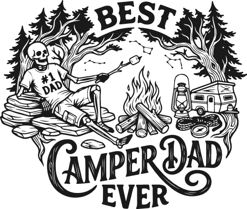Best Camper Dad Ever Free SVG File for Members – Funny tshirt design