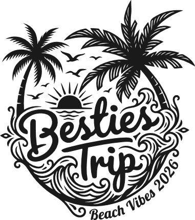 Beach vibes 2026, Besties Trip Free SVG File for Members – vacay tshirt design