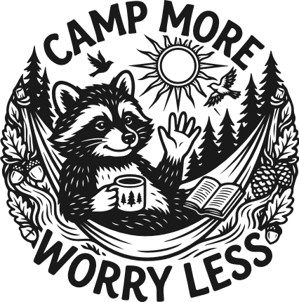 Camp More, Worry Less Free SVG File for Members – Funny Camping Quote