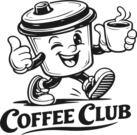 Coffee Club Free SVG File for Members – coffee mascot, cup or mug design