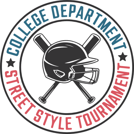 College Department, Street Style Tournament Free SVG File for Members – baseball design