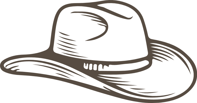 Cowboy Hat Free SVG File – Western Style Hat clipart image