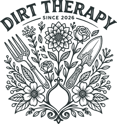 Dirt Therapy Free SVG File for Members – funny gardening tshirt design