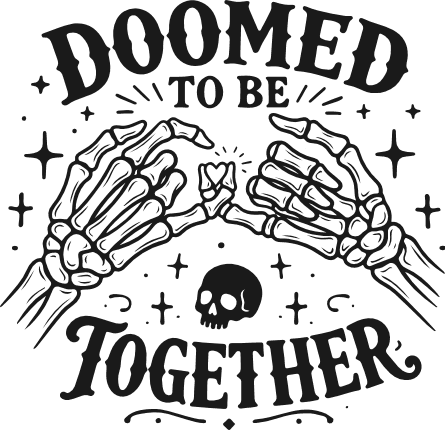 Doomed To Be Together, Skeleton Pinky Promise - Free SVG File for Members