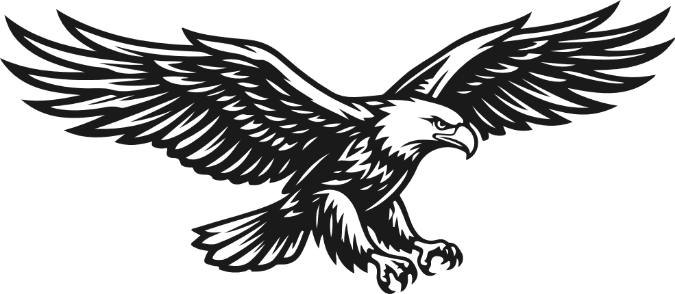 Flying Bald Eagle Free SVG File – Eagle Clipart image