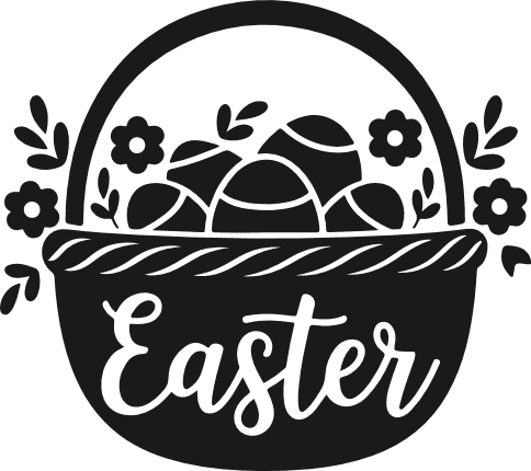 Easter, egg basket Free SVG File for Members – Easter wall sign