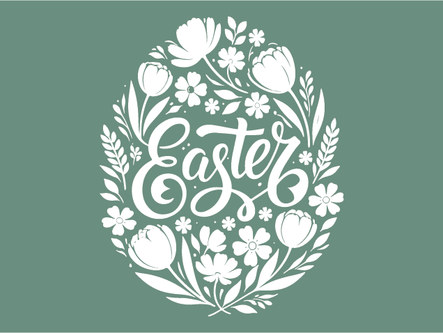 Easter egg Free SVG File for Members – Easter Sign, Wall Decor