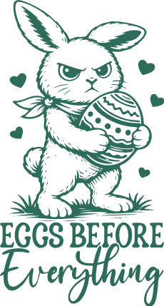 Eggs Before Everything Free SVG File for Members – Funny Easter quote