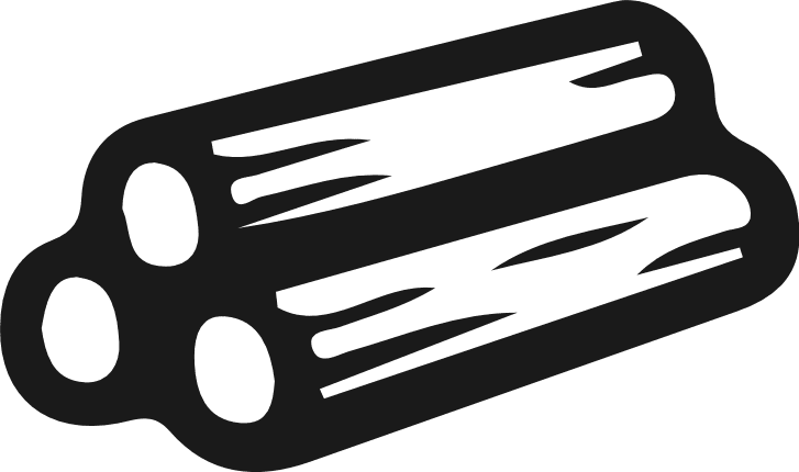 Wood Log silhouette Free SVG File – Rustic camping wood clipart