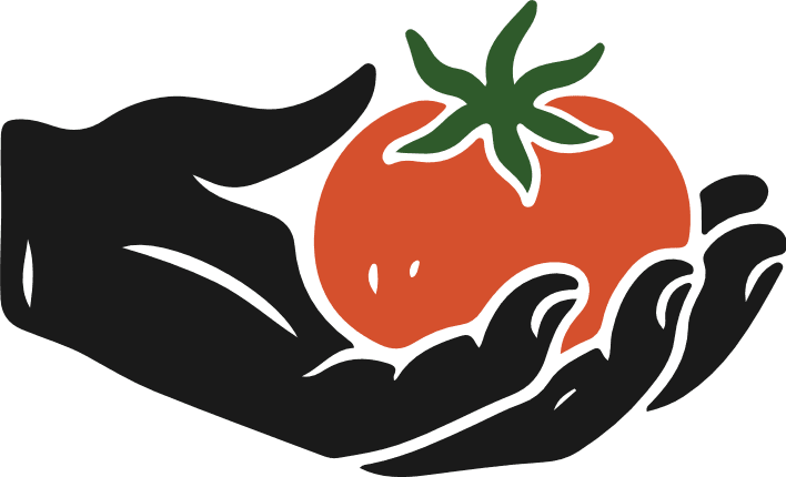 Hand Holding a Tomato Free SVG File for Members – Garden Harvest Clipart