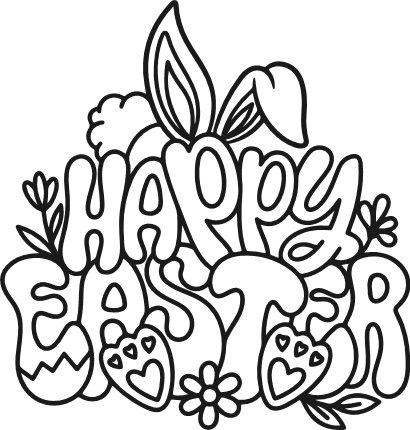 Happy Easter Free SVG File – easter tshirt design