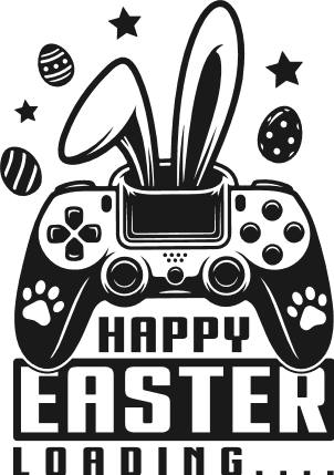 Happy Easter Loading Free SVG File – Funny Easter tshirt design