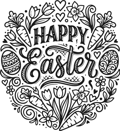 Happy Easter Free SVG File – easter sign