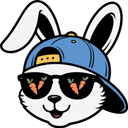 Hip Hop Bunny with Cap, Carrot Glasses Free SVG File for Members – Easter Bunny clipart