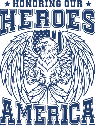 Honoring Our Heroes, America SVG Design for tshirt - Free SVG File for Members
