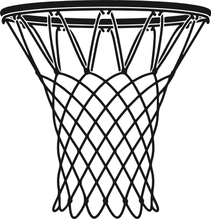 Basketball Hoop Free SVG File - Basketball clipart image