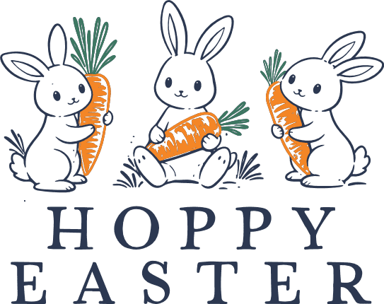 Hoppy Easter Free SVG File for Members – Funny Easter tshirt design