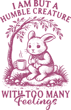 I Am But a Humble Creature With Too Many Feelings - Free SVG File for Members