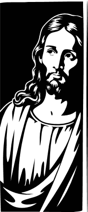 Christ Jesus Portrait Free SVG File – religious clipart image