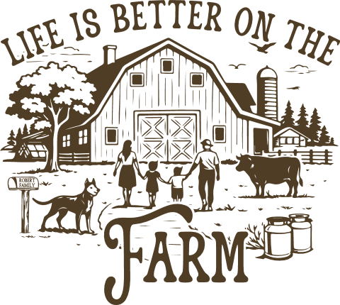 Life Is Better On The Farm Free SVG File for Members – farmhouse quote