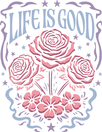 Life Is Good, positive quote Free SVG File for Members – mug or cup design