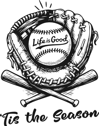 Life Is Good, Tis The Season Free SVG File for Members – baseball tshirt design