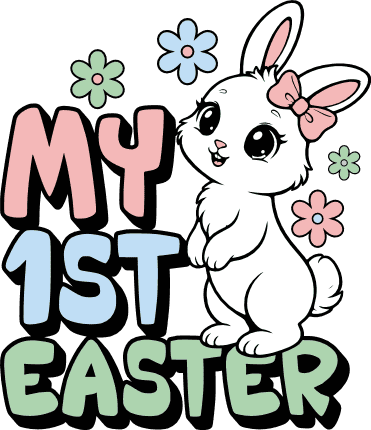 My 1st Easter Free SVG File for Members – Easter Baby onesie design