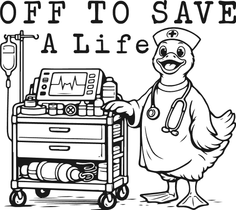 Off To Save A Life Free SVG File for Members – nurse tshirt design