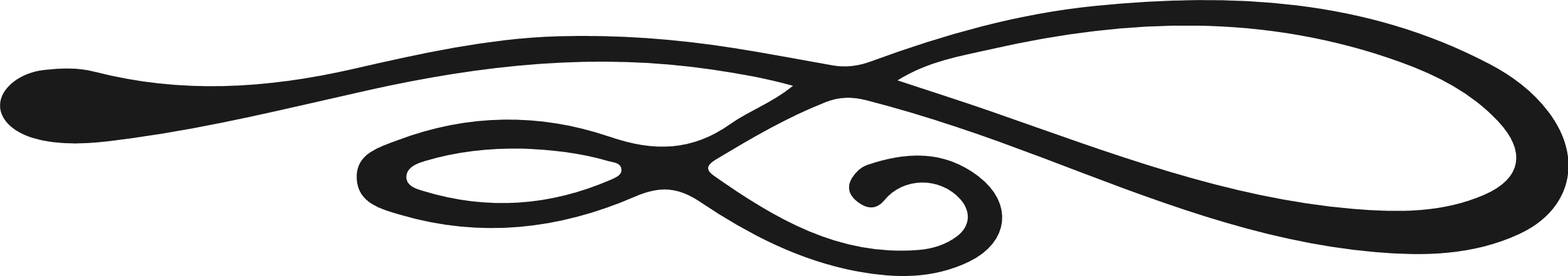 Infinity divider ornament Free SVG File – Decorative swirl clipart image