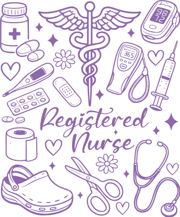 Registered Nurse Free SVG File for Members – nurse tshirt design